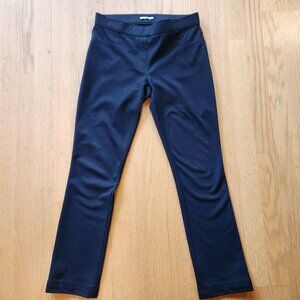 T Tahari Women's Ponte Straight Leg Black Pant Sz 8 Business Casual Comfort Pull